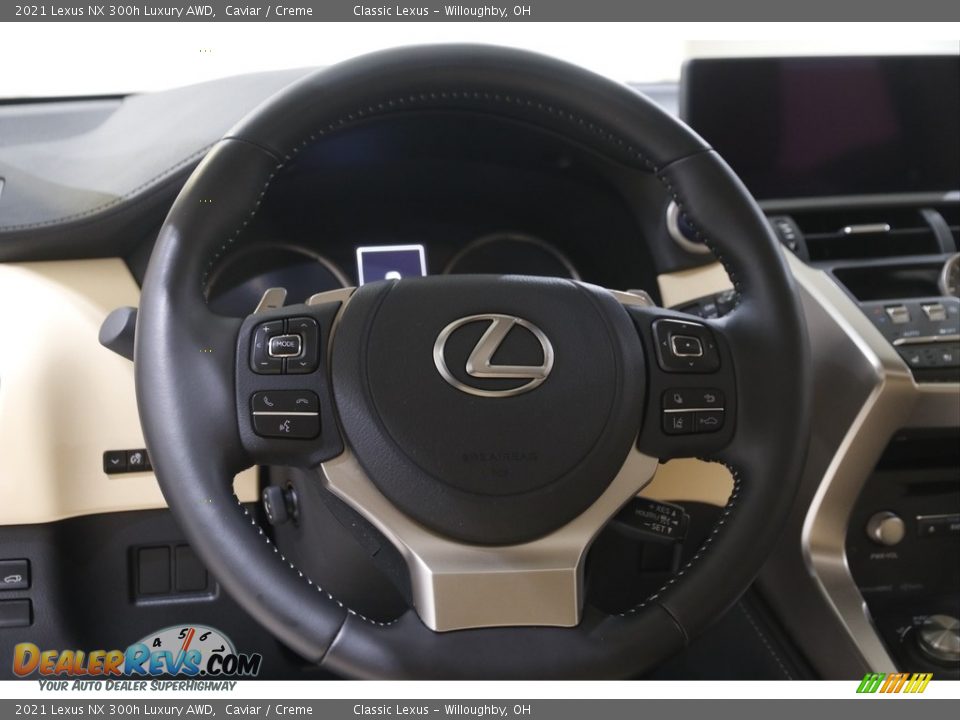 2021 Lexus NX 300h Luxury AWD Steering Wheel Photo #7