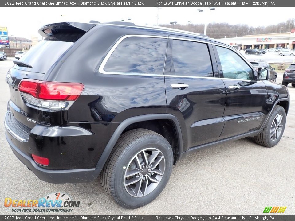 2022 Jeep Grand Cherokee Limited 4x4 Diamond Black Crystal Pearl / Black Photo #6