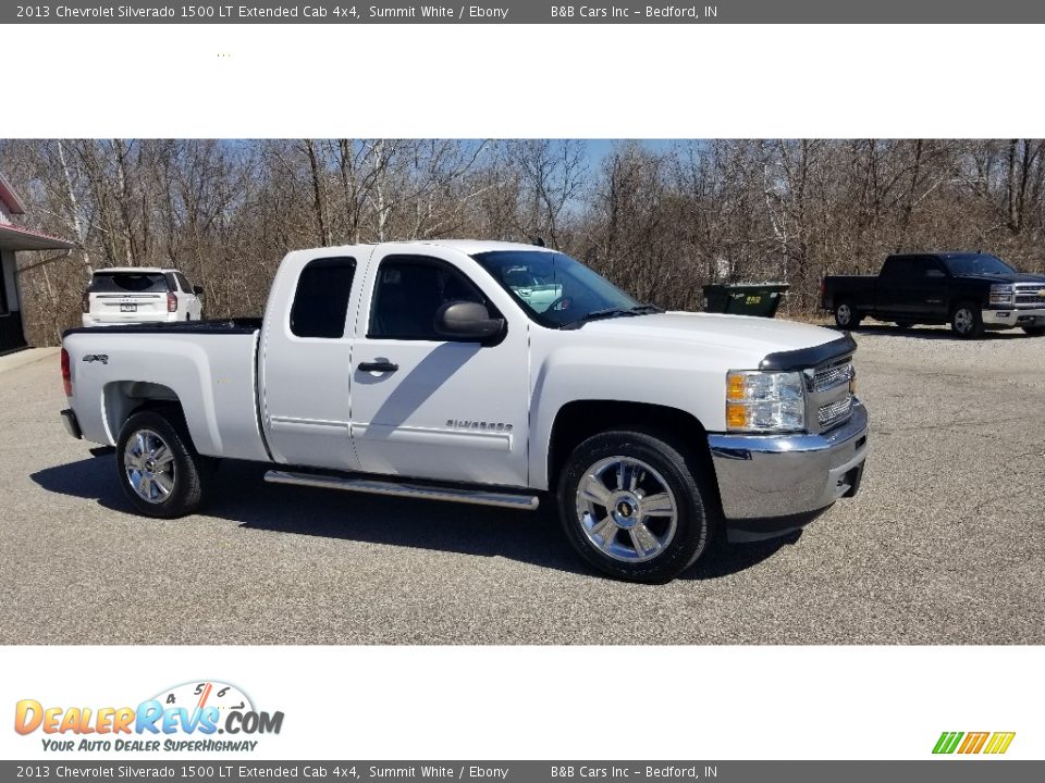 2013 Chevrolet Silverado 1500 LT Extended Cab 4x4 Summit White / Ebony Photo #2