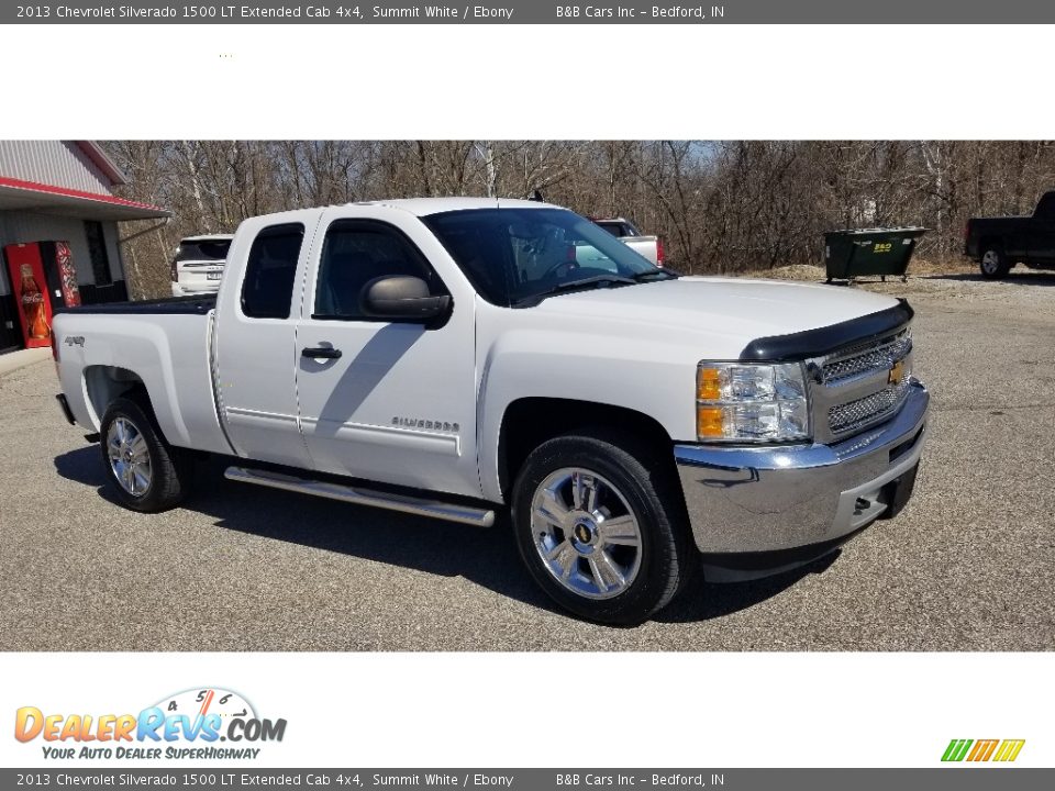 2013 Chevrolet Silverado 1500 LT Extended Cab 4x4 Summit White / Ebony Photo #24