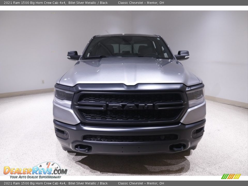 2021 Ram 1500 Big Horn Crew Cab 4x4 Billet Silver Metallic / Black Photo #2