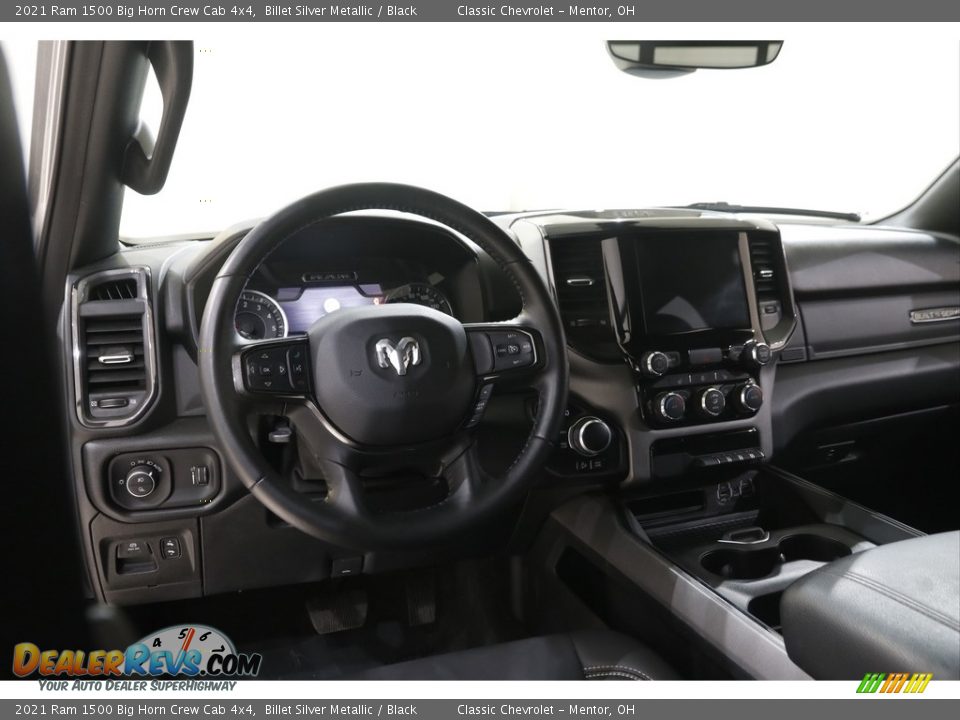 2021 Ram 1500 Big Horn Crew Cab 4x4 Billet Silver Metallic / Black Photo #6