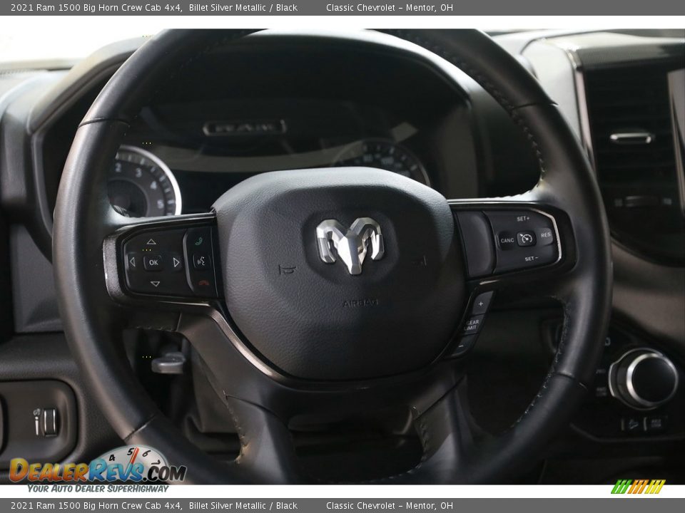 2021 Ram 1500 Big Horn Crew Cab 4x4 Billet Silver Metallic / Black Photo #7