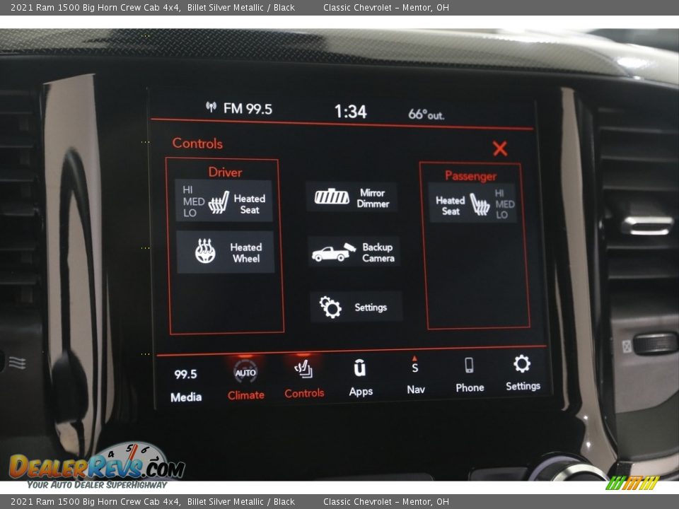 2021 Ram 1500 Big Horn Crew Cab 4x4 Billet Silver Metallic / Black Photo #11