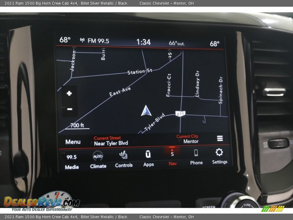 2021 Ram 1500 Big Horn Crew Cab 4x4 Billet Silver Metallic / Black Photo #12