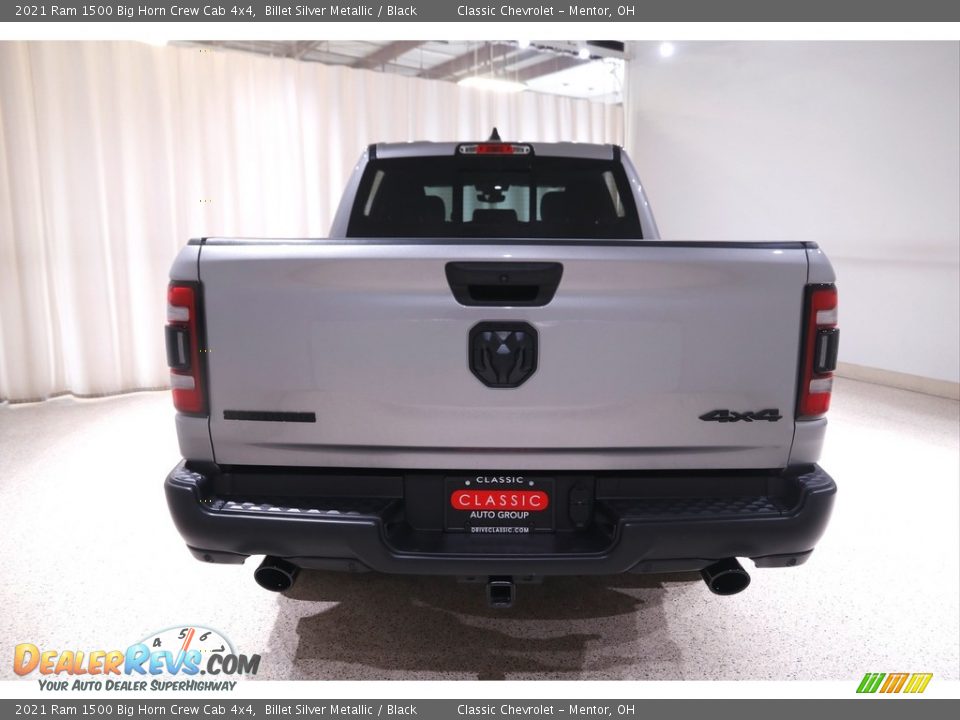 2021 Ram 1500 Big Horn Crew Cab 4x4 Billet Silver Metallic / Black Photo #21