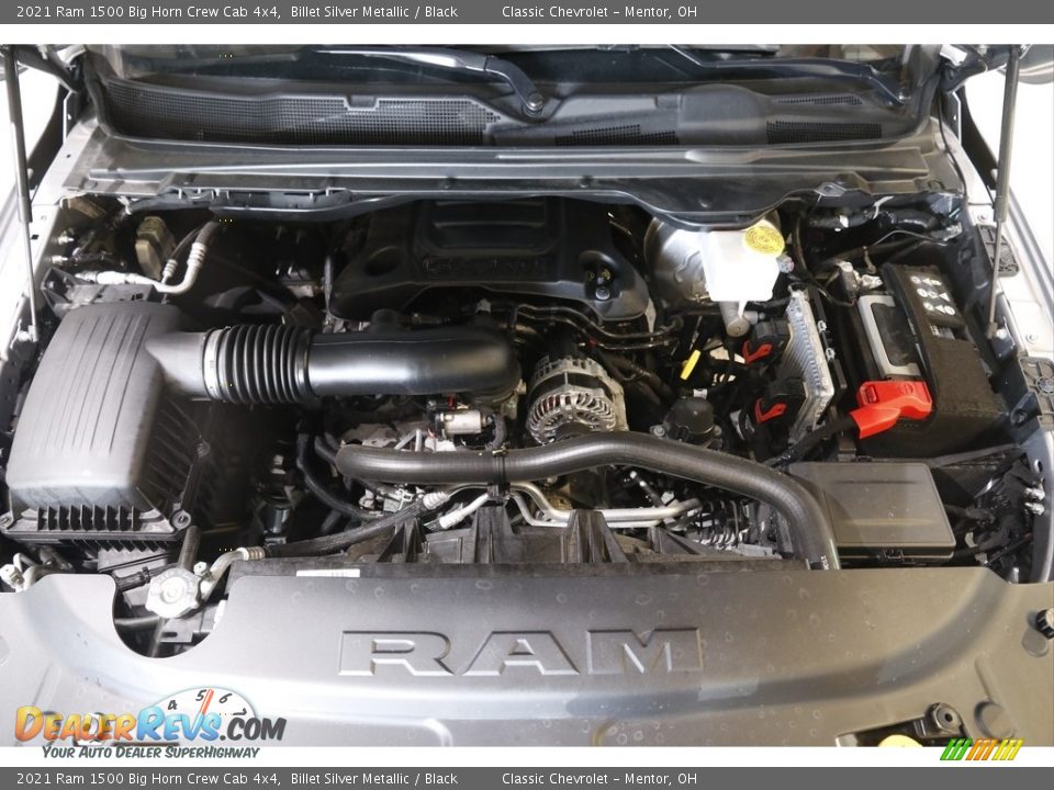 2021 Ram 1500 Big Horn Crew Cab 4x4 Billet Silver Metallic / Black Photo #22