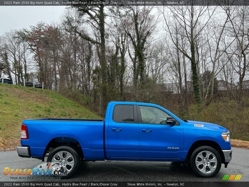 Hydro Blue Pearl 2022 Ram 1500 Big Horn Quad Cab Photo #5