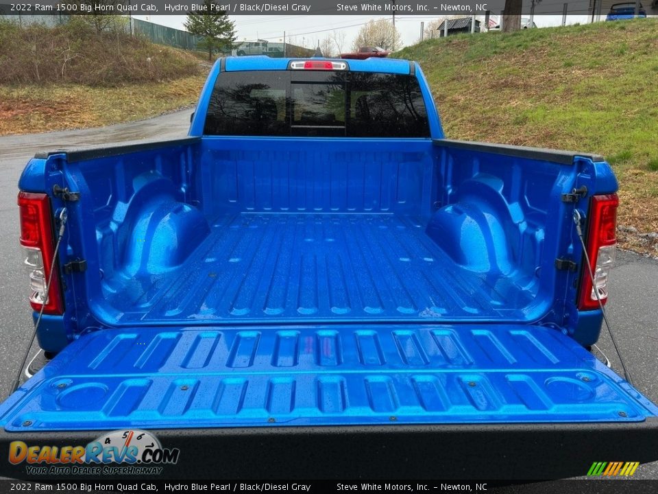 2022 Ram 1500 Big Horn Quad Cab Hydro Blue Pearl / Black/Diesel Gray Photo #8