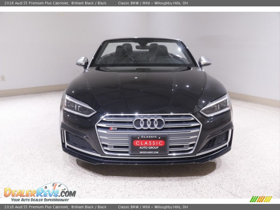 2018 Audi S5 Premium Plus Cabriolet Brilliant Black / Black Photo #3