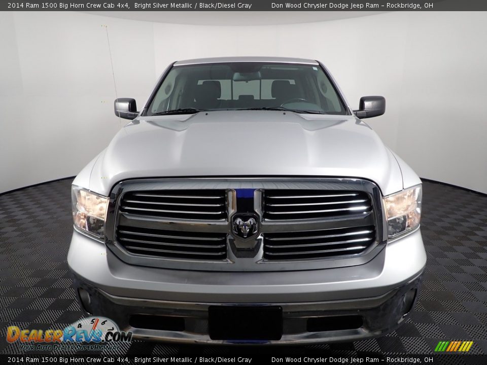 2014 Ram 1500 Big Horn Crew Cab 4x4 Bright Silver Metallic / Black/Diesel Gray Photo #3