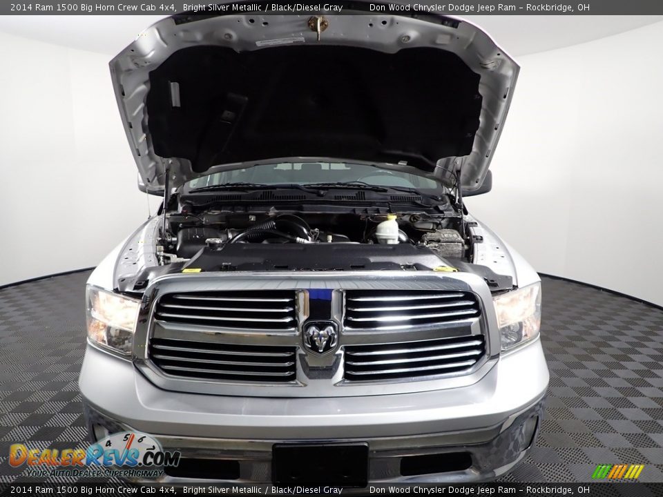 2014 Ram 1500 Big Horn Crew Cab 4x4 Bright Silver Metallic / Black/Diesel Gray Photo #4