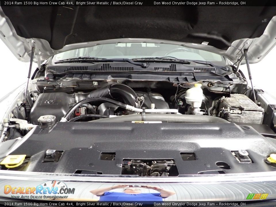 2014 Ram 1500 Big Horn Crew Cab 4x4 Bright Silver Metallic / Black/Diesel Gray Photo #5
