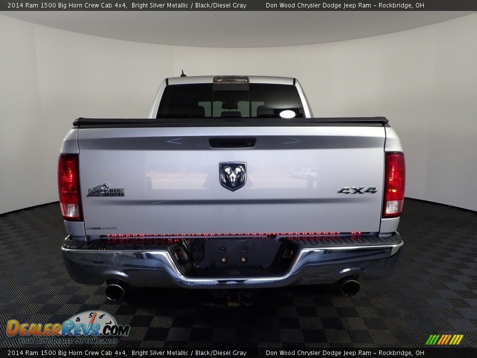 2014 Ram 1500 Big Horn Crew Cab 4x4 Bright Silver Metallic / Black/Diesel Gray Photo #8