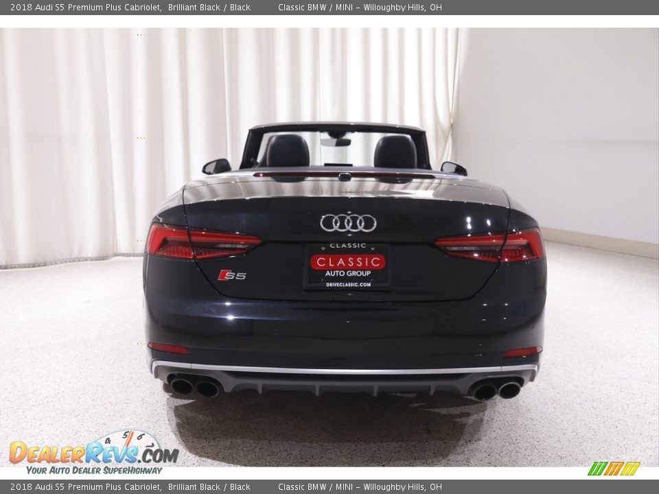 2018 Audi S5 Premium Plus Cabriolet Brilliant Black / Black Photo #19