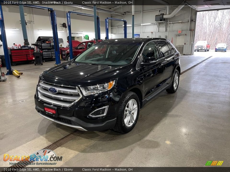 2018 Ford Edge SEL AWD Shadow Black / Ebony Photo #1