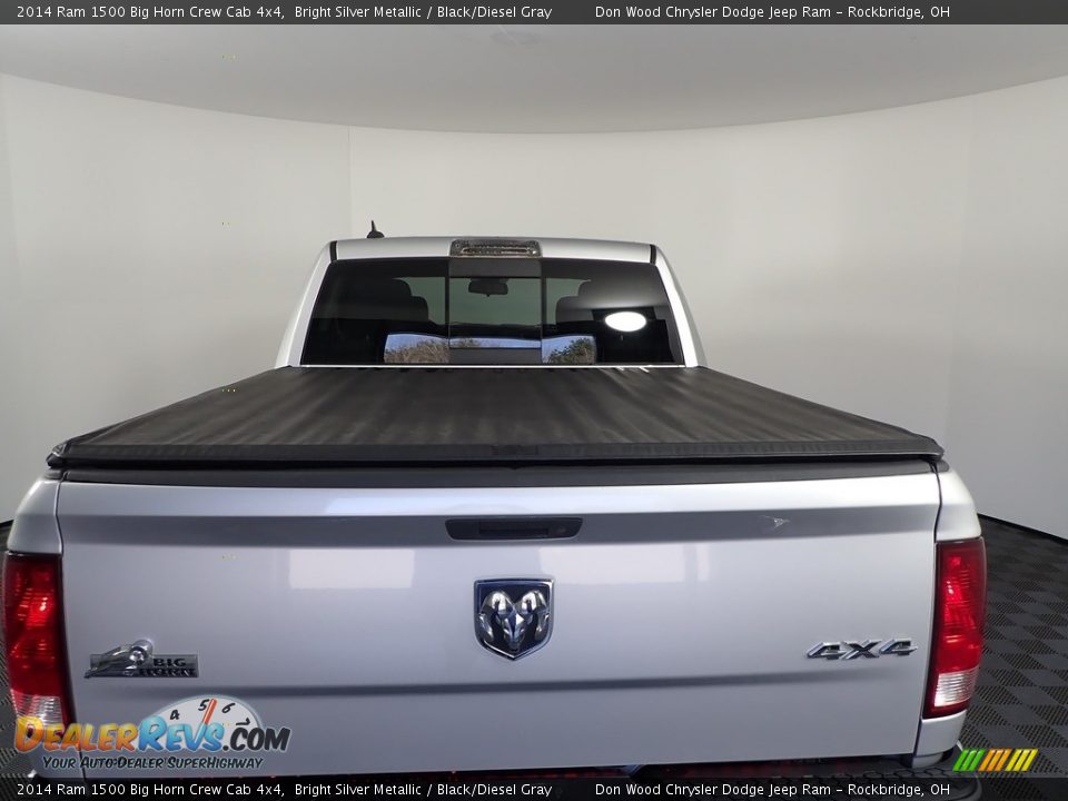 2014 Ram 1500 Big Horn Crew Cab 4x4 Bright Silver Metallic / Black/Diesel Gray Photo #9