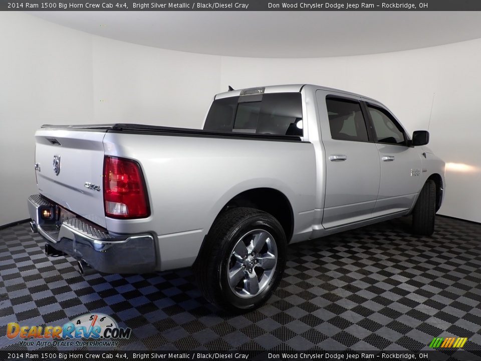 2014 Ram 1500 Big Horn Crew Cab 4x4 Bright Silver Metallic / Black/Diesel Gray Photo #11