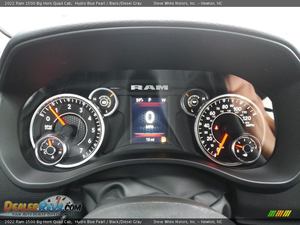 2022 Ram 1500 Big Horn Quad Cab Gauges Photo #21