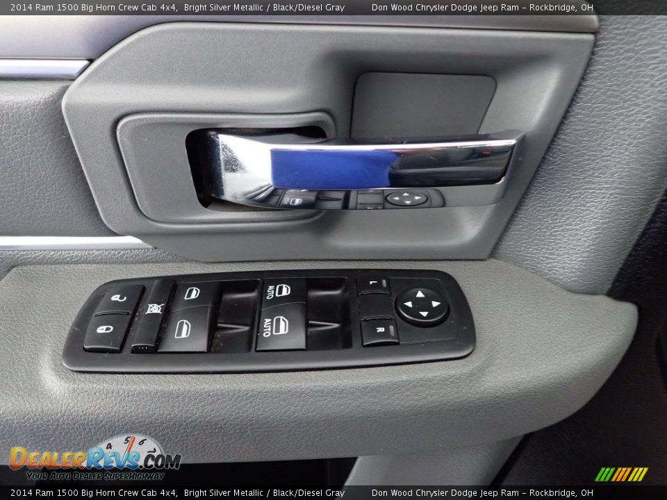 2014 Ram 1500 Big Horn Crew Cab 4x4 Bright Silver Metallic / Black/Diesel Gray Photo #13