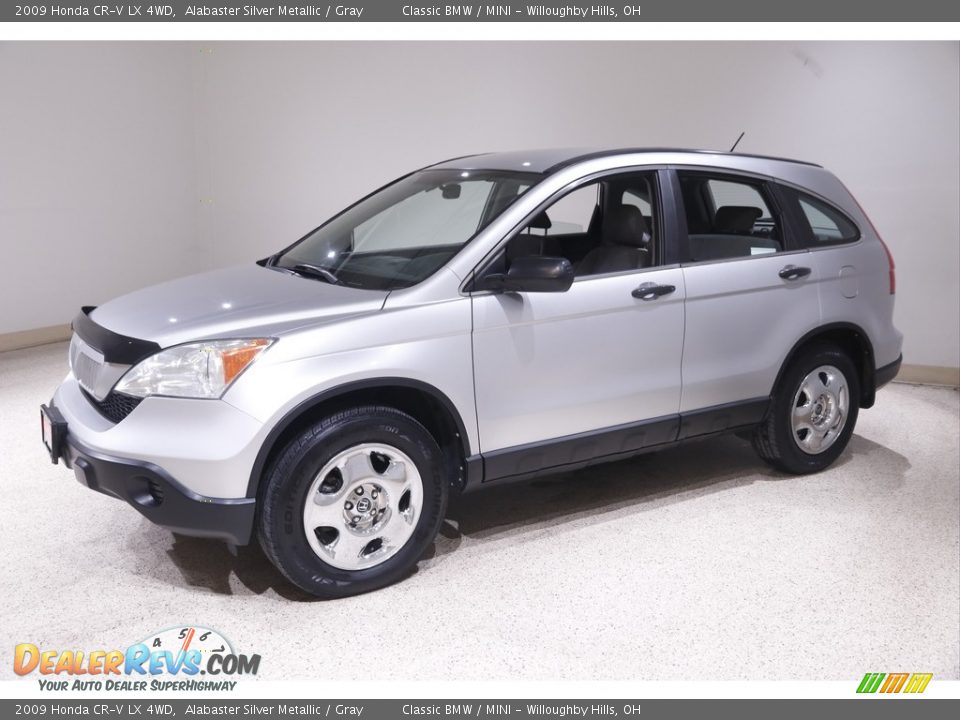 2009 Honda CR-V LX 4WD Alabaster Silver Metallic / Gray Photo #3