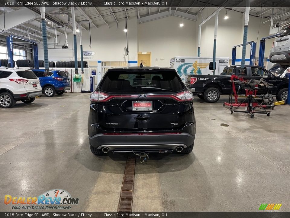 2018 Ford Edge SEL AWD Shadow Black / Ebony Photo #6