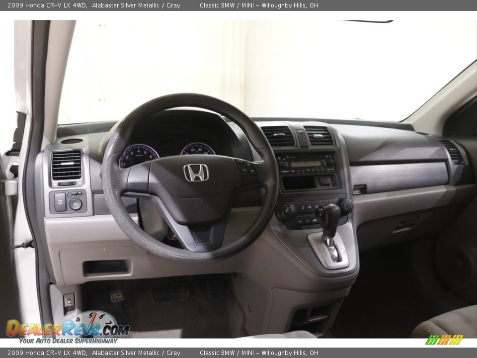 2009 Honda CR-V LX 4WD Alabaster Silver Metallic / Gray Photo #6