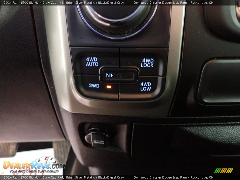 2014 Ram 1500 Big Horn Crew Cab 4x4 Bright Silver Metallic / Black/Diesel Gray Photo #21