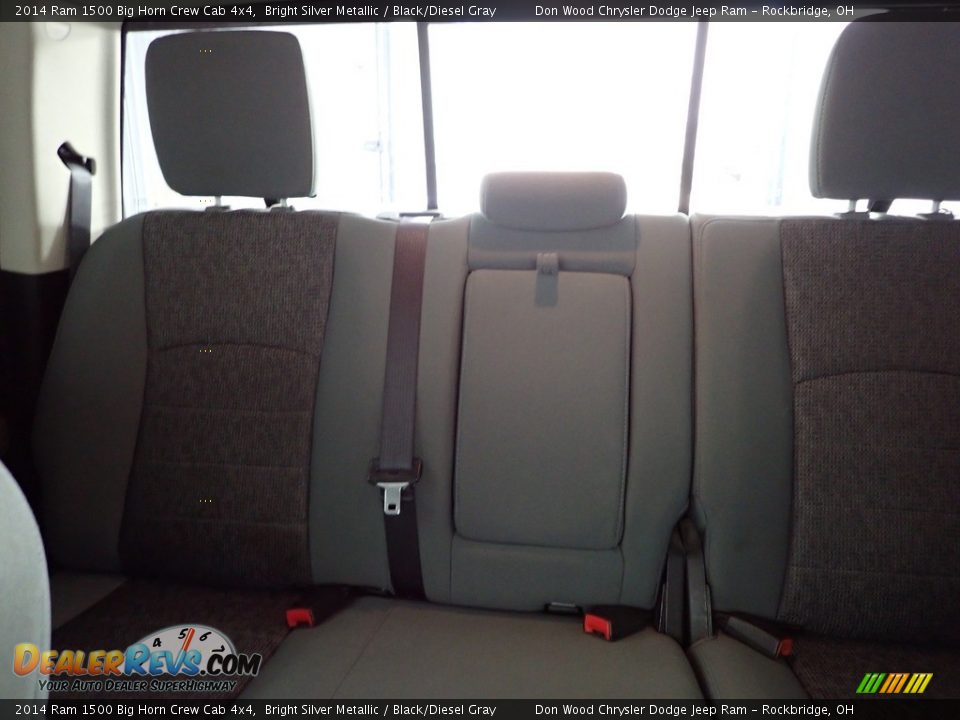 2014 Ram 1500 Big Horn Crew Cab 4x4 Bright Silver Metallic / Black/Diesel Gray Photo #23