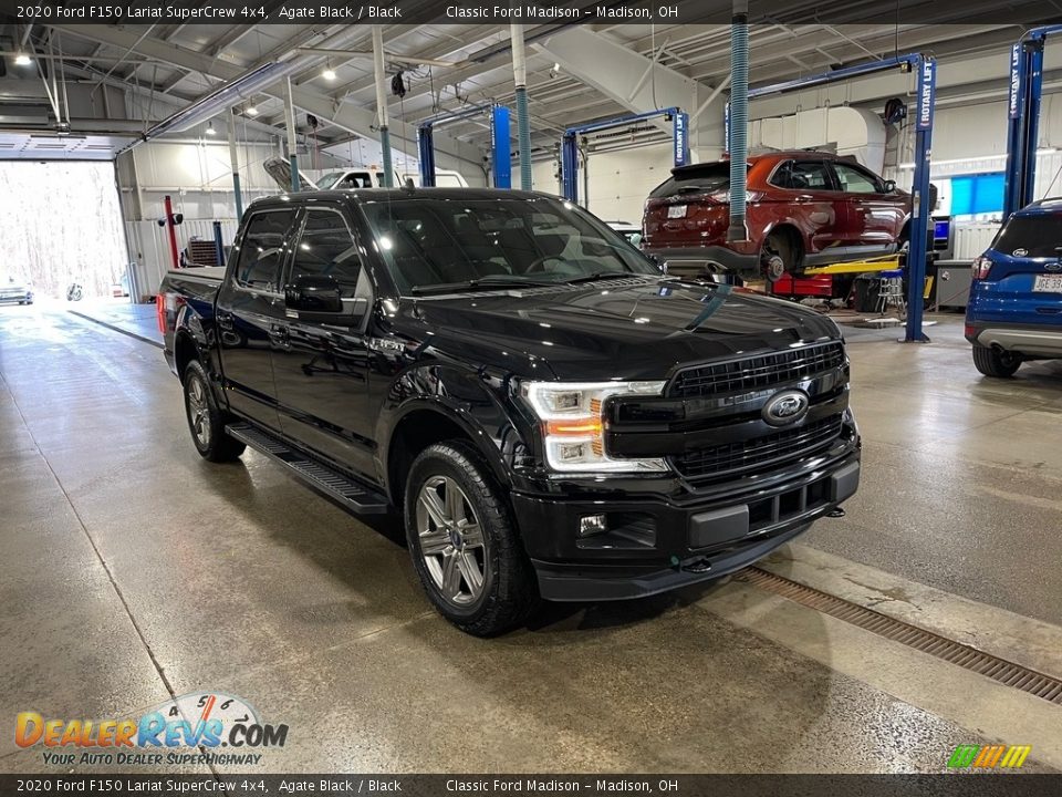 2020 Ford F150 Lariat SuperCrew 4x4 Agate Black / Black Photo #1