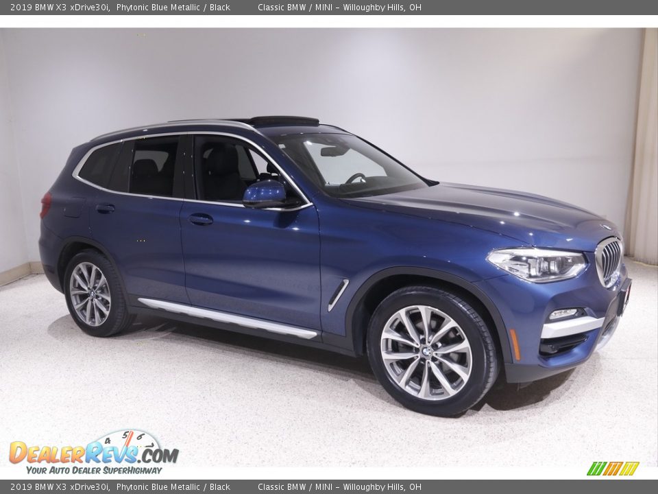 2019 BMW X3 xDrive30i Phytonic Blue Metallic / Black Photo #1