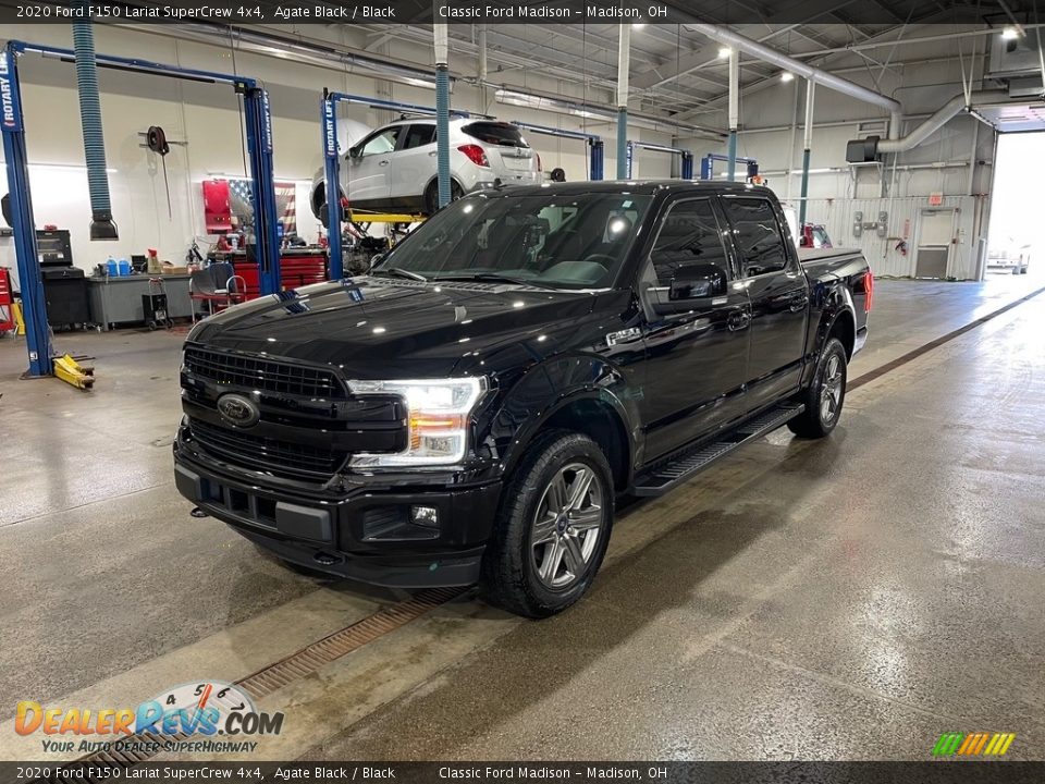 2020 Ford F150 Lariat SuperCrew 4x4 Agate Black / Black Photo #3