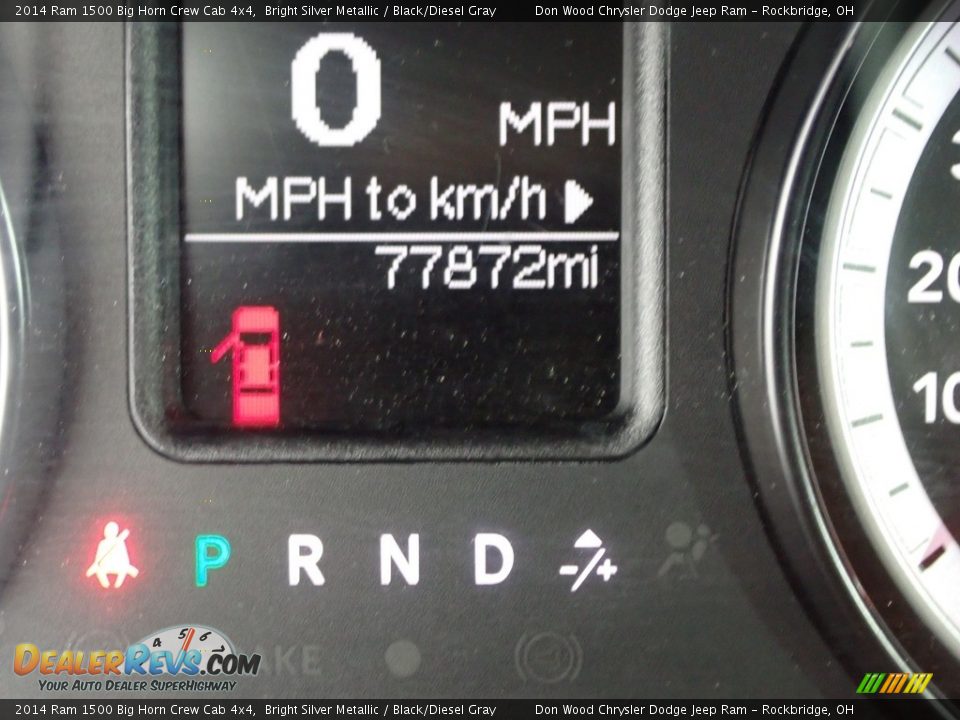 2014 Ram 1500 Big Horn Crew Cab 4x4 Bright Silver Metallic / Black/Diesel Gray Photo #33