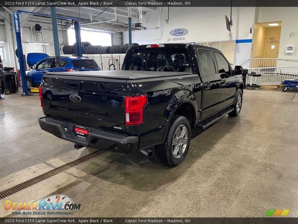 2020 Ford F150 Lariat SuperCrew 4x4 Agate Black / Black Photo #5