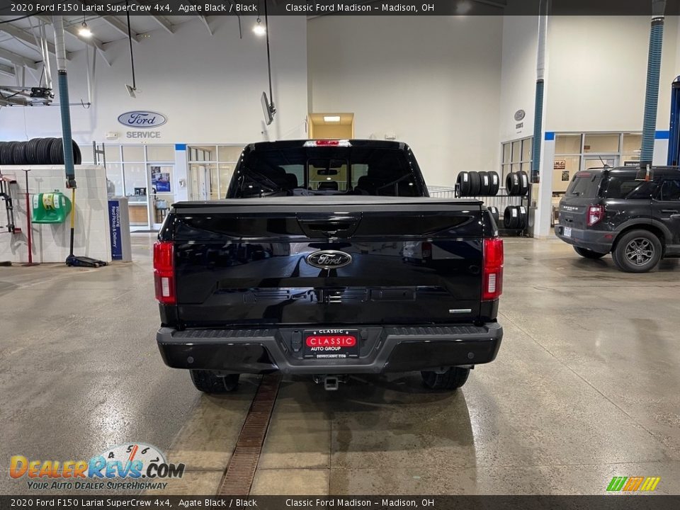 2020 Ford F150 Lariat SuperCrew 4x4 Agate Black / Black Photo #6