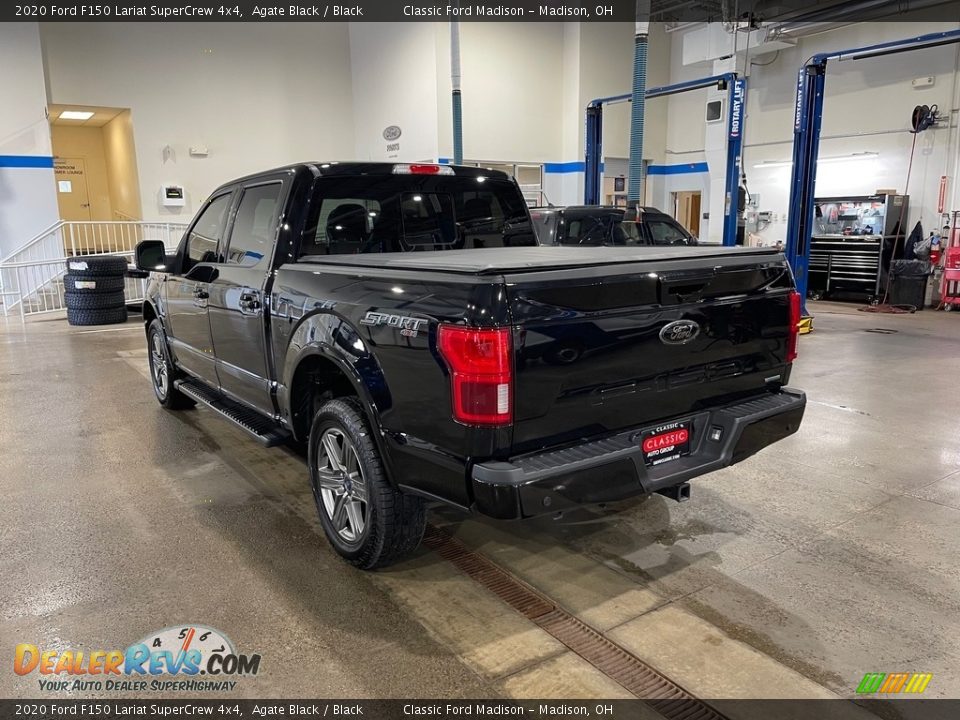 2020 Ford F150 Lariat SuperCrew 4x4 Agate Black / Black Photo #7