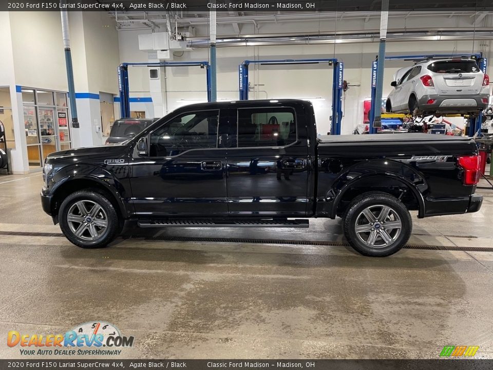 2020 Ford F150 Lariat SuperCrew 4x4 Agate Black / Black Photo #8