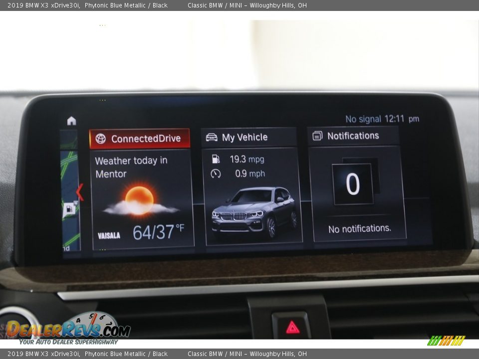 2019 BMW X3 xDrive30i Phytonic Blue Metallic / Black Photo #11