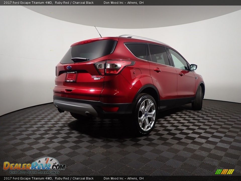 2017 Ford Escape Titanium 4WD Ruby Red / Charcoal Black Photo #20