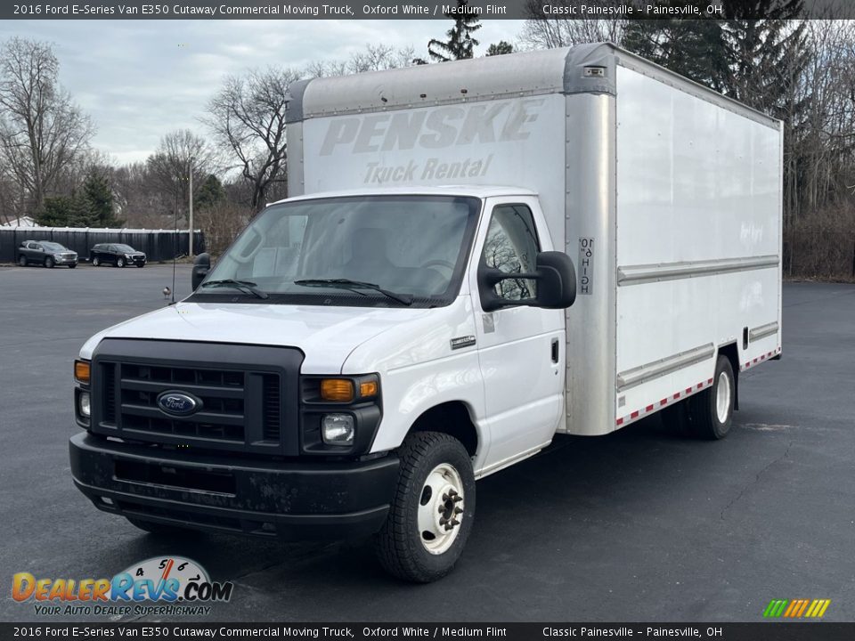 Front 3/4 View of 2016 Ford E-Series Van E350 Cutaway Commercial Moving Truck Photo #1