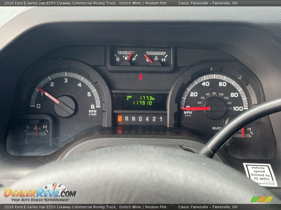 2016 Ford E-Series Van E350 Cutaway Commercial Moving Truck Gauges Photo #3