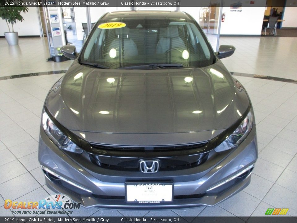 2019 Honda Civic LX Sedan Modern Steel Metallic / Gray Photo #2