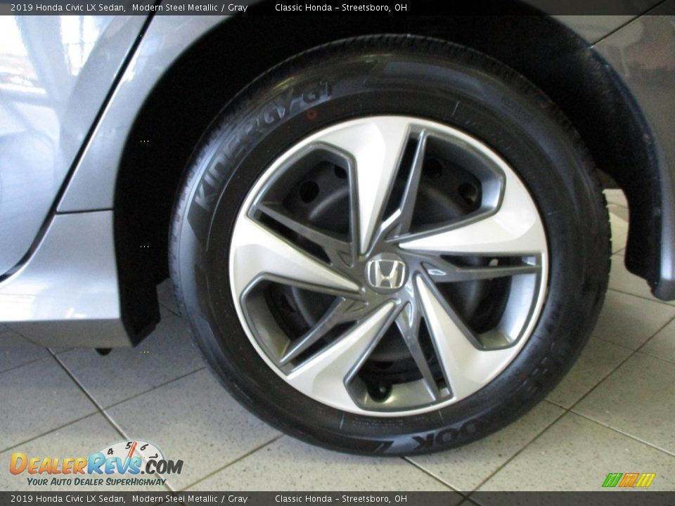 2019 Honda Civic LX Sedan Modern Steel Metallic / Gray Photo #11