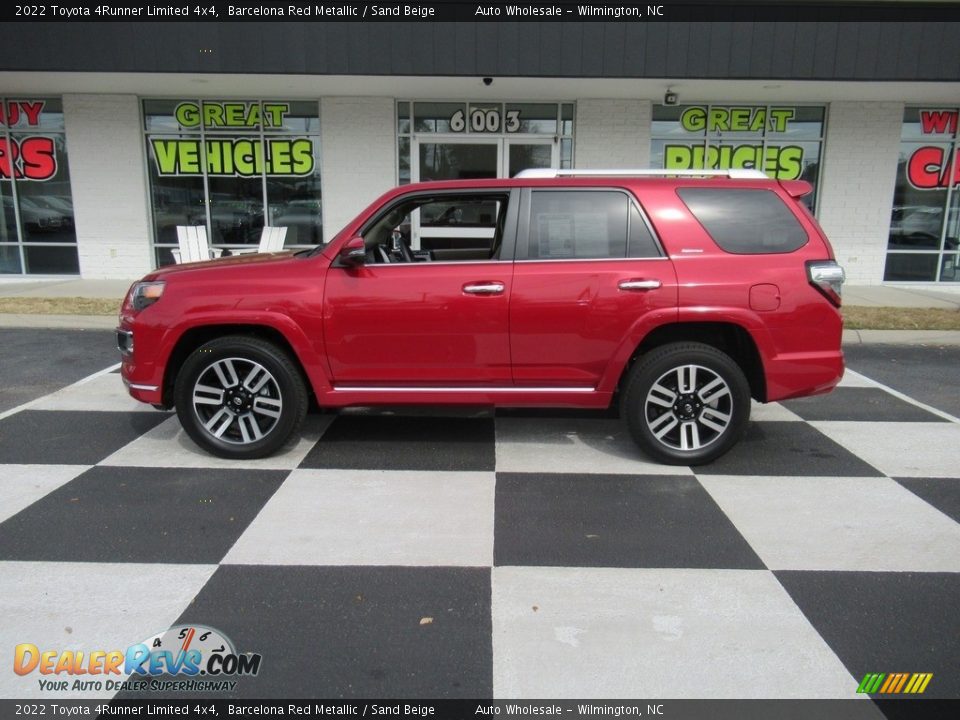 2022 Toyota 4Runner Limited 4x4 Barcelona Red Metallic / Sand Beige Photo #1