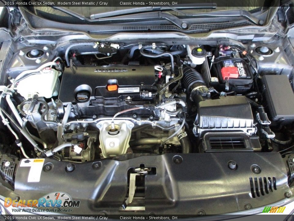 2019 Honda Civic LX Sedan Modern Steel Metallic / Gray Photo #13