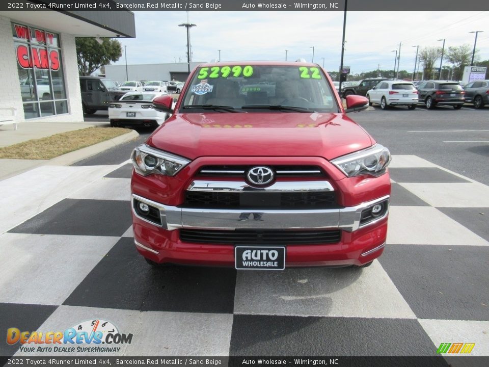 2022 Toyota 4Runner Limited 4x4 Barcelona Red Metallic / Sand Beige Photo #2