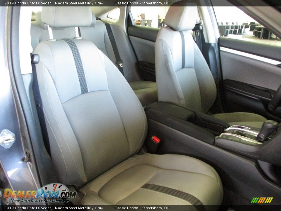 2019 Honda Civic LX Sedan Modern Steel Metallic / Gray Photo #18