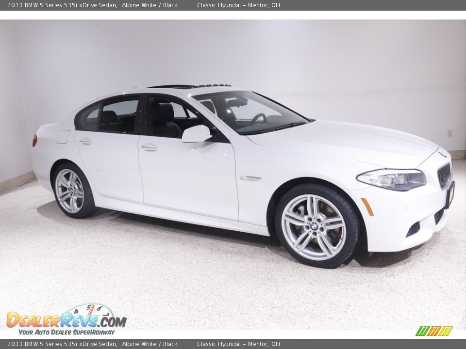 2013 BMW 5 Series 535i xDrive Sedan Alpine White / Black Photo #1