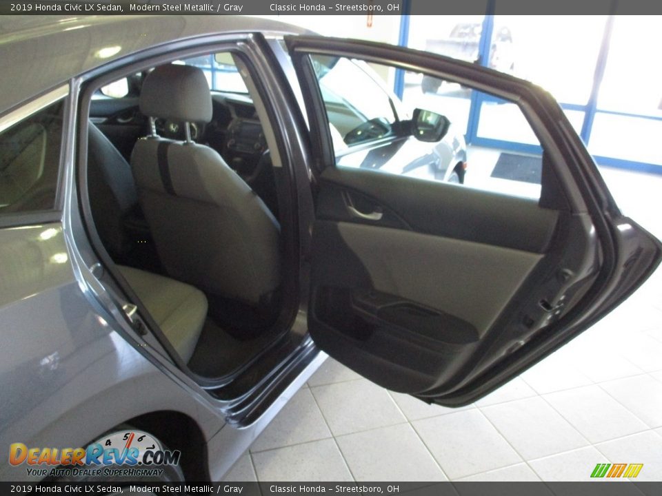 2019 Honda Civic LX Sedan Modern Steel Metallic / Gray Photo #20