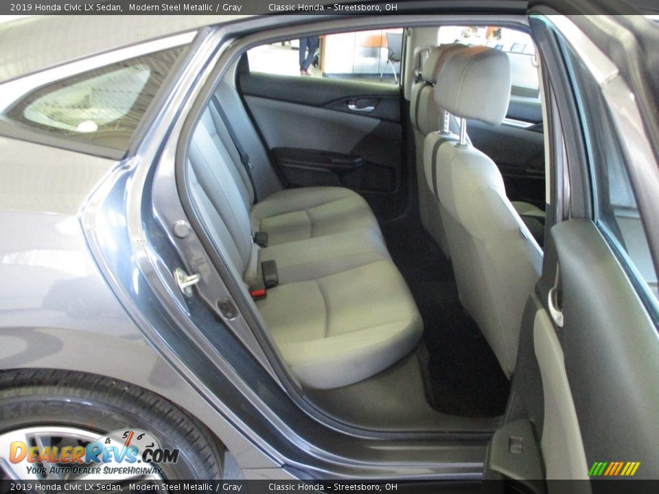 2019 Honda Civic LX Sedan Modern Steel Metallic / Gray Photo #21